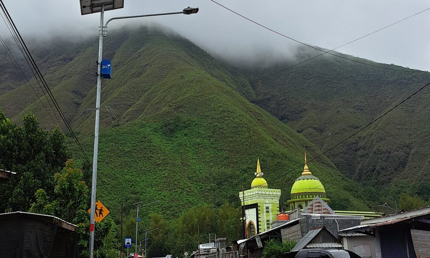 A view at Sembalun Village to one of the hills around.